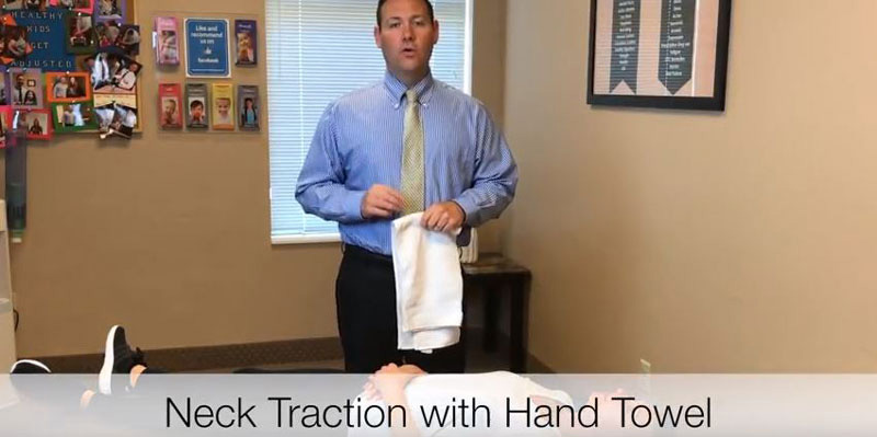 Peoria IL Chiropractor Demonstrates Easy Home Traction Exercise for Neck Pain